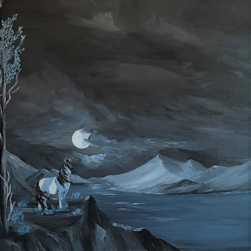 Midnight Beauty Postcard Print